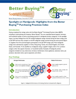 Spotlight on Hardgoods: Highlights from the Better BuyingTM Purchasing Practices Index