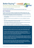 Win-Win Partnership: how suppliers are investing savings when buyers accept recently completed audits