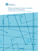 Partnership for Sustainable Textiles: Due Diligence - Ensure and support access to remedies and grievance mechanisms