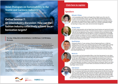 An interindustry discussion: How can the fashion industry collectively achieve decarbonisation targets?