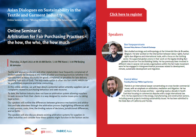 Arbitration for Fair Purchasing Practises - the how, the who, the how much