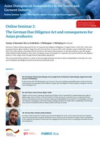 The German Due Diligence Act and consequences for Asian producers