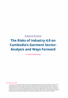 The risks of Industry 4.0 in cambodia garment sector