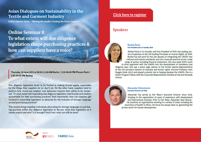 To what extent will due diligence legislation shape purchasing practices & how can suppliers have a voice?