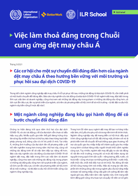 Các cơ hội cho một sự chuyển đổi đúng đắn hơn của ngành dệt may châu Á theo hướng bền vững với môi trường và phục hồi sau đại dịch COVID-19