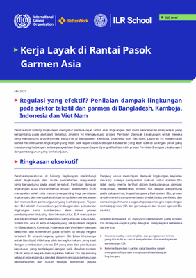 Regulasi yang efektif? Penilaian dampak lingkungan pada sektor tekstil dan garmen di Bangladesh, Kamboja, Indonesia dan Viet Nam