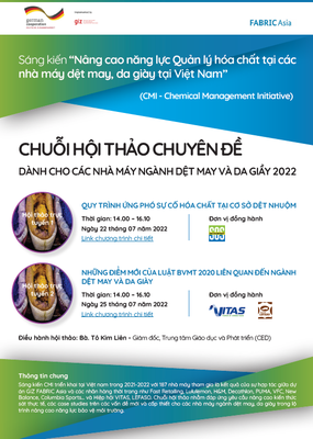 Hội thảo chuyên đề 2:  Giới thiệu các điểm chính trong Luật bảo vệ môi trường 2020, cho các nhà máy ngành hàng thời trang