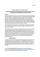 Fixing Fashion Follow Up call for evidence on fashion sustainability and working conditions in UK garment industry