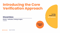 Introducing the Core Verification Approach