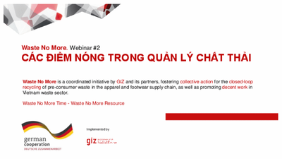 Webinar 2: Challenges in waste management at facilities